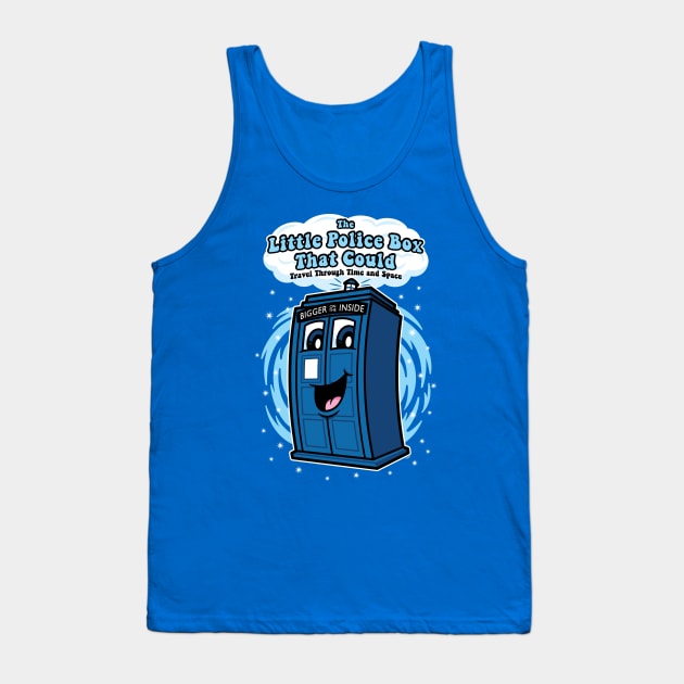 The Little Police Box Tank Top by mikehandyart